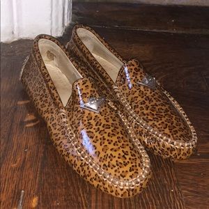 Bottega Veneta Cheetah Print Loafers DESIGNER